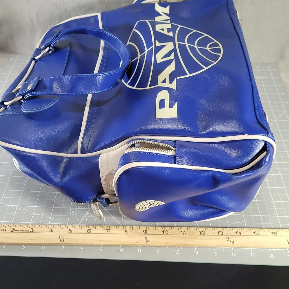 PAN AM Pan American World Airways Blue Travel Flight Bag NOS Licensed Shoulder